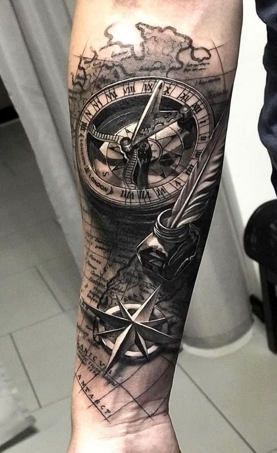 Compass Tattoos Meaning Design And Best Placement Ideas Vean Tattoo