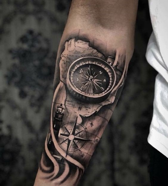 Compass Tattoos Meaning Design and Best Placement Ideas VeAn Tattoo Compass Tattoos Mean