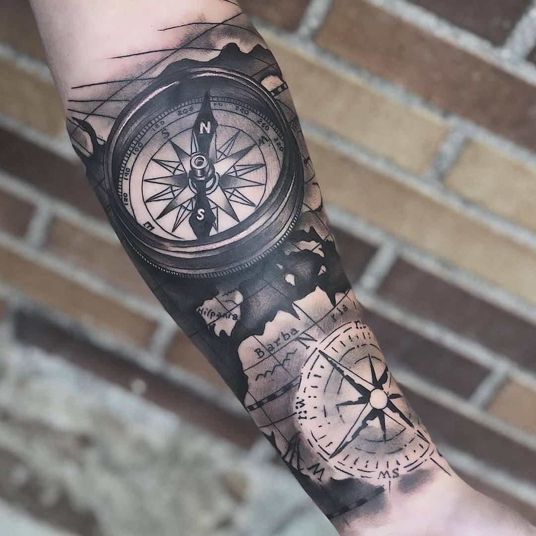 Compass Tattoos: Meaning, Design, and Best Placement Ideas - VeAn Tattoo