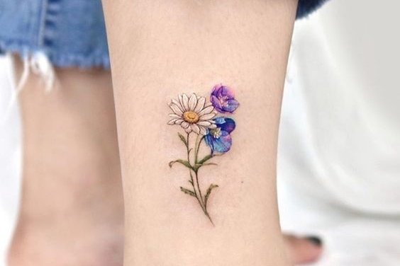 daisy tattoo