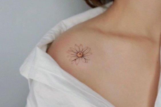 daisy tattoo
