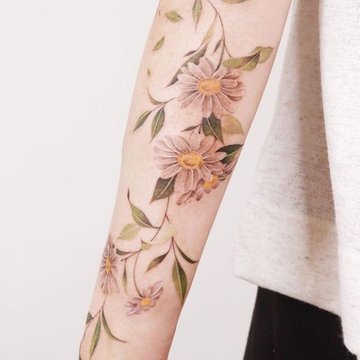 daisy tattoo