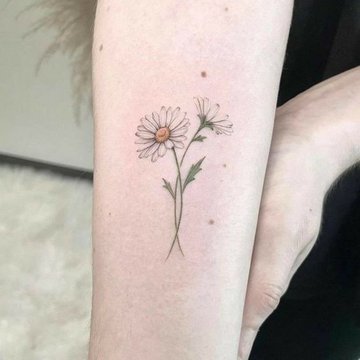 daisy tattoo