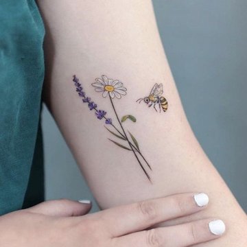 daisy tattoo