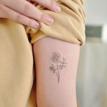 daisy tattoo