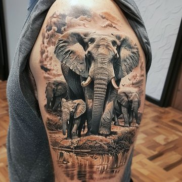 elephant tattoo