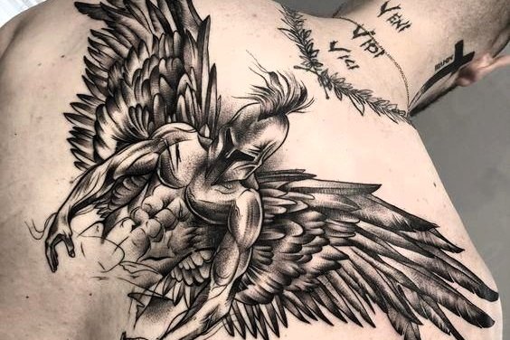 angel tattoo