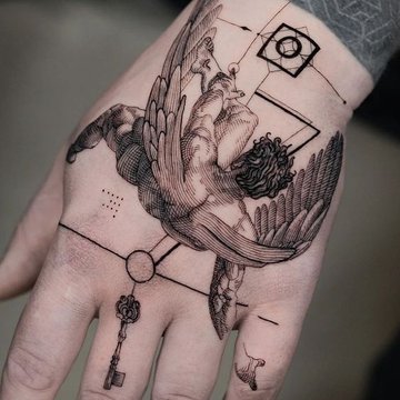 angel tattoo