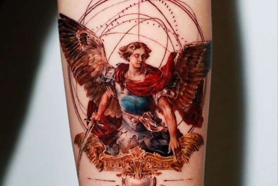 angel tattoo