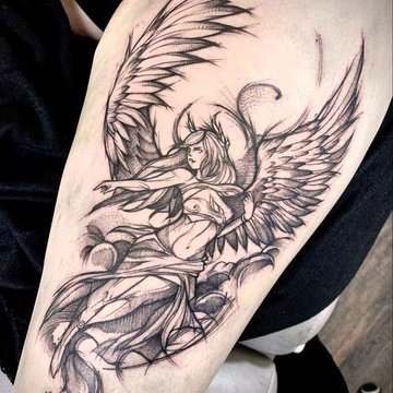 angel tattoo