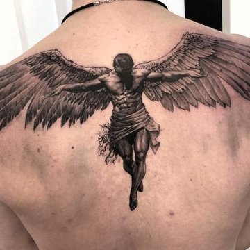 angel tattoo