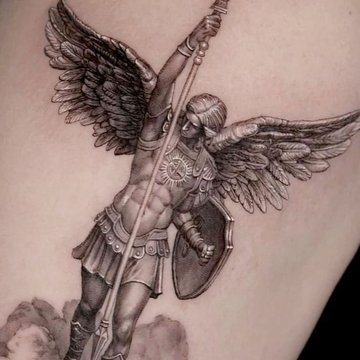 angel tattoo