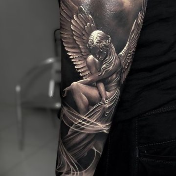 angel tattoo