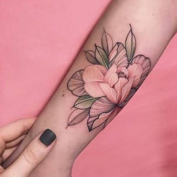 peony tattoo