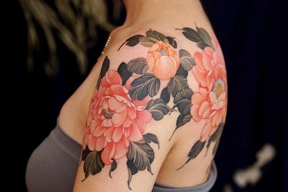 peony tattoo