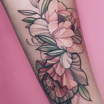 peony tattoo
