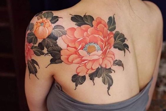 peony tattoo