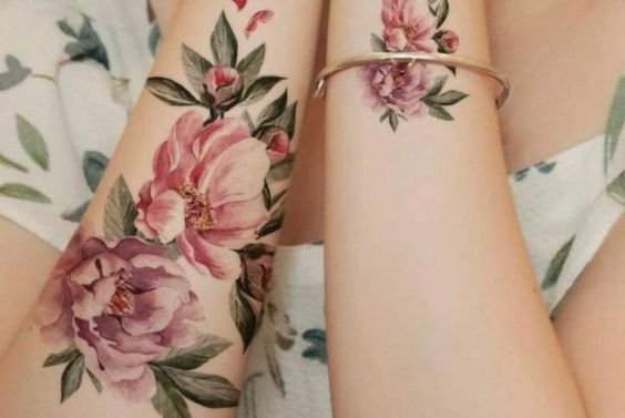 peony tattoo