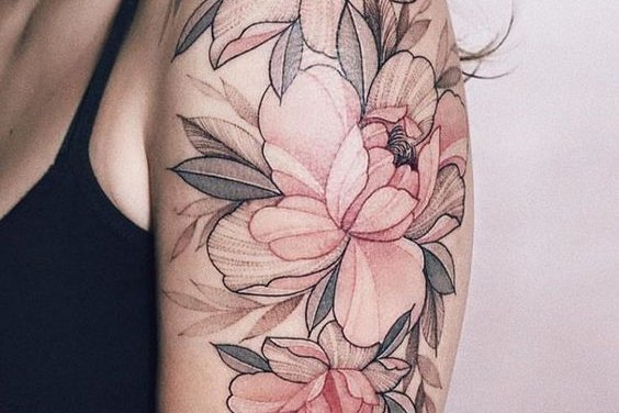 peony tattoo
