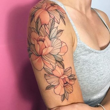 peony tattoo