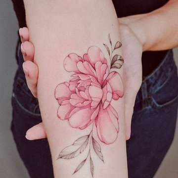 peony tattoo