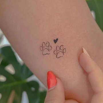 paw print tattoo