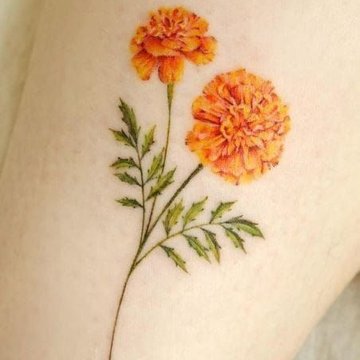 birth flower tattoos
