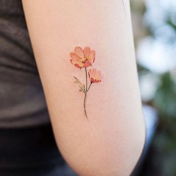 birth flower tattoos